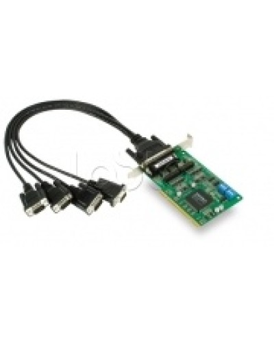 Плата 4-х портовая промышленная RS-232/422/485 для шины Universal PCI + кабель Moxa CP-134U-DB9M в Балашихе Сетевые карты Pintop.ru