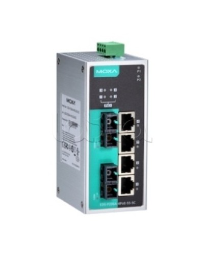 Коммутатор PoE 6-портовый Moxa EDS-P206A-4PoE-MM-SC в Балашихе Коммутаторы Pintop.ru