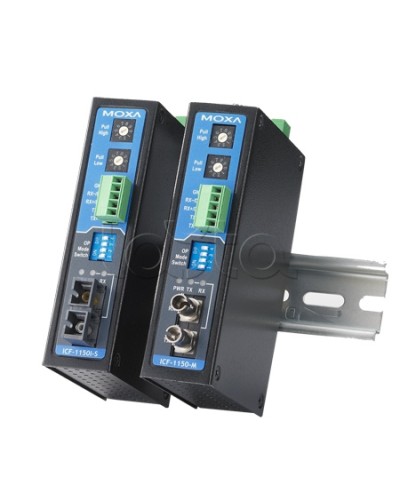 Конвертор RS-232/422/485 в оптику MM (ST)Moxa ICF-1150I-M-ST-T в Балашихе Дополнительное оборудование для ОПС Pintop.ru