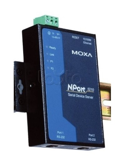 Сервер 2-портовый RS-232 в Ethernet Moxa NPort 5210 в Балашихе Дополнительное оборудование для ОПС Pintop.ru