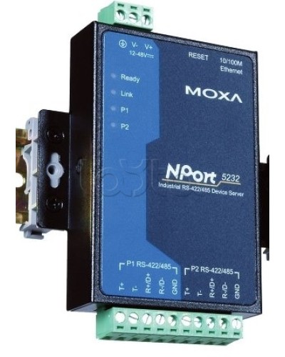Сервер 2-портовый RS-422/485 в Ethernet Moxa NPort 5232I в Балашихе Дополнительное оборудование для ОПС Pintop.ru