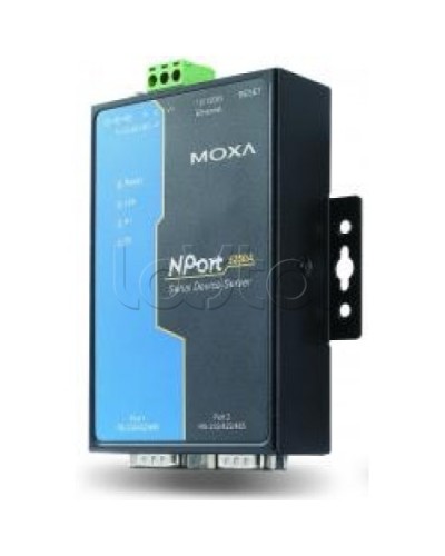 Сервер 2-портовый RS-232/422/485 в Ethernet Moxa NPort 5250A-T в Балашихе Дополнительное оборудование для ОПС Pintop.ru