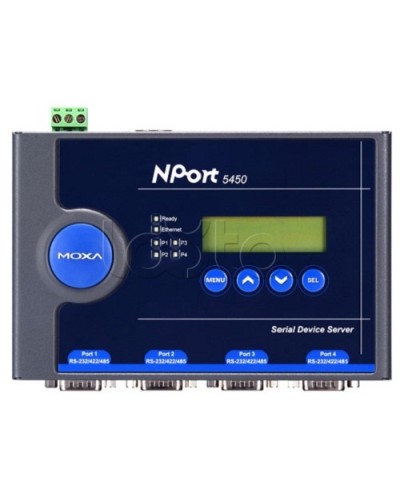 Сервер 4-портовый RS-232/422/485 в Ethernet Moxa NPort 5450-T в Балашихе Дополнительное оборудование для ОПС Pintop.ru