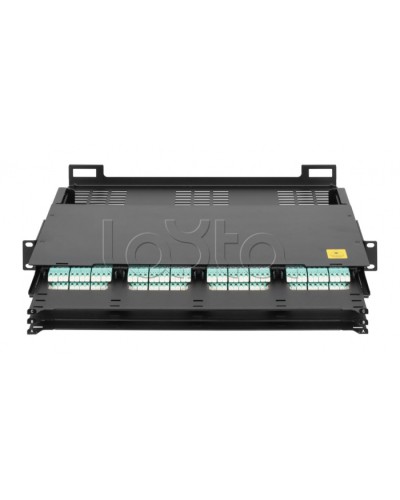 Оптический кросс 19 MTP/MPO NIKOMAX (NMF-RP12-BLANK-CT-MTP-1U-BK) в Балашихе Кросс оптический Pintop.ru