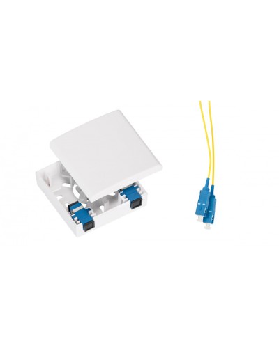 Розетка оптическая NIKOMAX NMF-WO02SCUS2-CS-WT в Балашихе Кроссы оптические Pintop.ru