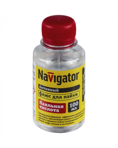 Флюс Navigator 93 263 NEM-Fl01-F100 (паяльная кислота, 100 мл) в Балашихе Аксессуары для кабель-канала Pintop.ru