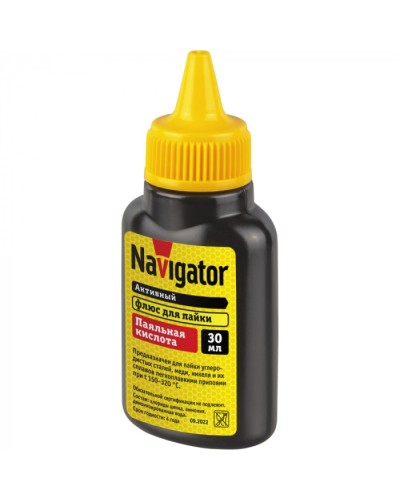 Флюс Navigator 93 744 NEM-Fl01-F30 (паяльная кислота, 30мл) в Балашихе Аксессуары для кабель-канала Pintop.ru