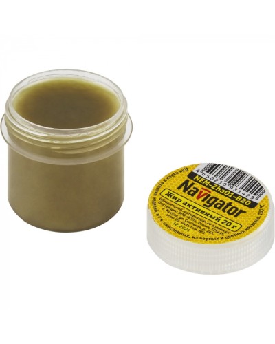 Жир паяльный Navigator 93 142 NEM-Zha01-B20 (активный, 20 гр) в Балашихе Аксессуары для кабель-канала Pintop.ru