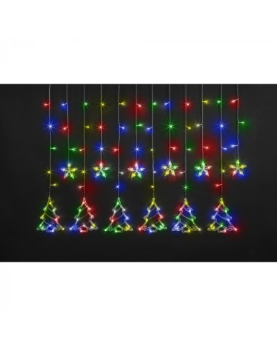Гирлянда Navigator 95 126 NGF-D033-04 (бахрома звезды и елочки RGBY 2.5*1м IP20) в Балашихе Источники света(Лампы) Pintop.ru