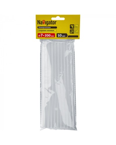 Клей Navigator 93 244 NEM-Ks01-7-270-H10 (стержень, 7 мм*270 мм, 10 шт) в Балашихе Аксессуары для кабель-канала Pintop.ru