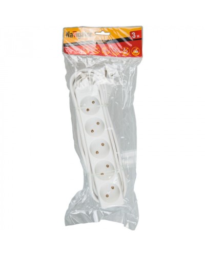 Удлинитель Navigator 71 553 NPE-S-05-300-X-2x0.75б/з 5 гн. 3м в Балашихе Блоки розеток Pintop.ru