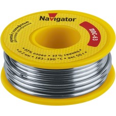 Припой Navigator 93 786 NEM-Pos05-63K-2-K50 (ПОС-63, катушка, 2 мм, 50 гр)