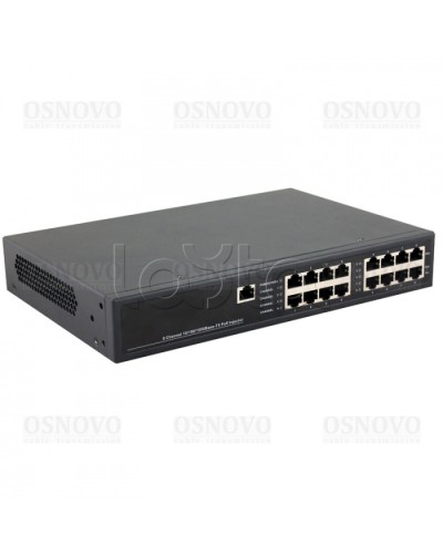 PoE-инжектор управляемый Gigabit Ethernet на 8 портов OSNOVO Midspan-8/150RGM в Балашихе Блоки питания для кожухов и камер Pintop.ru