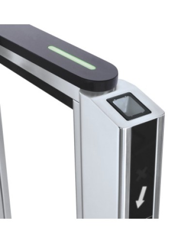 Передняя панель скоростного прохода PERCo-ST-11 со встроенным сканером штрихкода PERCo-FP11Q.1 в Балашихе Ограждения Pintop.ru