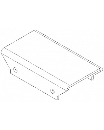Накладка прямая верхнаяя PERCo-MB-16.3 в Балашихе Дополнительное оборудование для СКУД Pintop.ru
