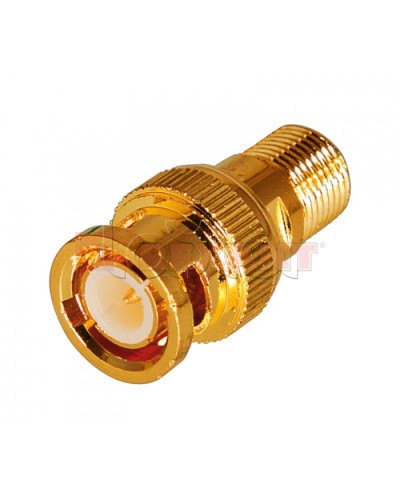 Переход гнездо F - штекер BNC GOLD (50шт/уп) PROCONNECT 05-3201-1 в Балашихе Коннекторы Pintop.ru