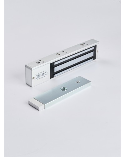 R-Lock RL-EM280-LSS - Электромагнитный замкок, 280кг, DC12/24B, цвет серебристый сатинированный алюминий RAL 7047, два датчика втроены в корпус замка: датчик Холла и магнито-контактный датчик в Балашихе Электромагнитные замки Pintop.ru