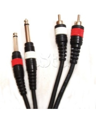 Шнур 2xJack – 2xRCA ROXTON DUL003/1M в Балашихе Система оповещения и трансляции Roxton Pintop.ru