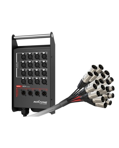 Кабель многожильный со сценической коробкой, с разъемами Roxtone+Neutrik ROXTONE STBN1604L35 в Балашихе Аксессуары для СОУЭ Pintop.ru