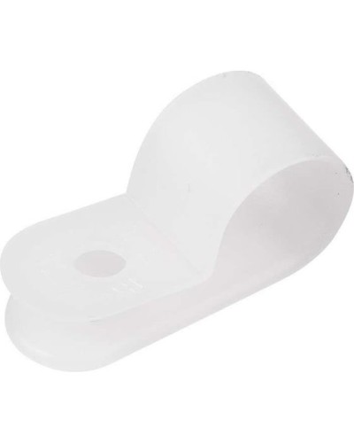 Кабельная скоба под винт 9 мм, белая, упаковка 50 шт. Rexant (07-4409) в Балашихе Держатели, клипсы, скобы Pintop.ru