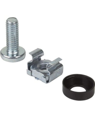 Комплект крепежа винт+шайба+гайка M6x16 REXANT (04-2686) в Балашихе Аксессуары для стоек и шкафов Pintop.ru