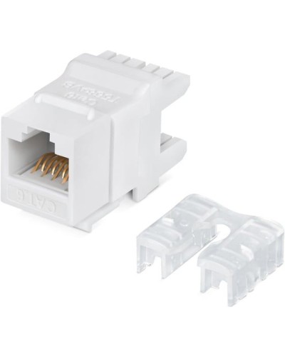 Модуль Keystone Jack RJ-45(8P8C), UTP неэкранированный, CAT 6, тип 180 градусов, белый REXANT PRO 02-0250 в Балашихе Модули Keystone Pintop.ru