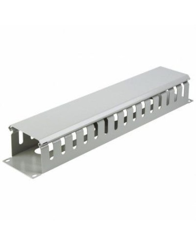 Органайзер кабельный горизонтальный с крышкой, 19, 2U, глубиной 72 мм, металл, RAL 7035 REXANT 04-2645 в Балашихе Кабельные органайзеры Pintop.ru