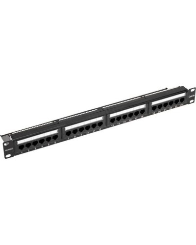 Панель коммутационная с кабельным органайзером 19, 1U, 24 порта, UTP, RJ-45, CAT 5e REXANT PRO (02-0031) в Балашихе Аксессуары для стоек и шкафов Pintop.ru