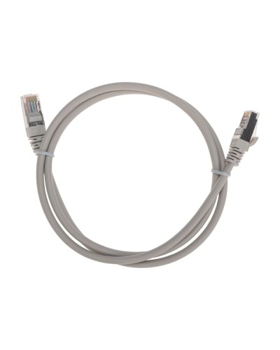 Патч-корд F/UTP, CAT 5e, RJ45-RJ45, 26AWG, LSZH, серый, 1м REXANT 02-0110-1 в Балашихе Патчкорды (медные) Pintop.ru