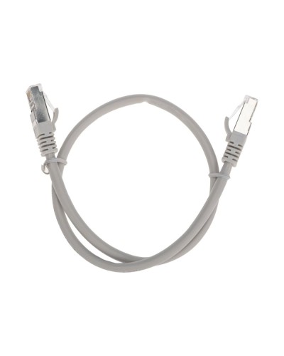Патч-корд S/FTP, CAT 6A (10G), RJ45-RJ45, 28AWG, LSZH, серый, 0,5м REXANT 02-0390-05 в Балашихе Патчкорды (медные) Pintop.ru