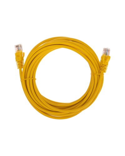 Патч-корд U/UTP, CAT 5e, RJ45-RJ45, 26AWG, LSZH, желтый, 5м REXANT 02-0105-5 в Балашихе Патчкорды (медные) Pintop.ru