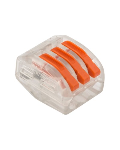 Универсальная многоразовая 3-проводная клемма (50шт/уп) REXANT (07-5253-1) в Балашихе Клеммные колодки Pintop.ru