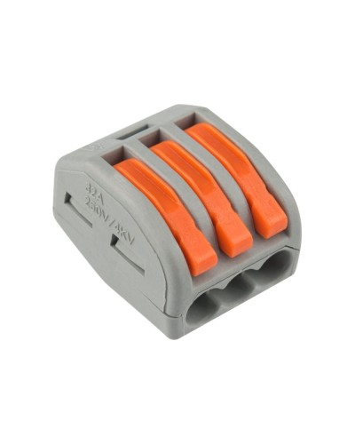 Универсальная многоразовая 3-проводная клемма (50шт/уп) REXANT (07-5253-4) в Балашихе Клеммные колодки Pintop.ru