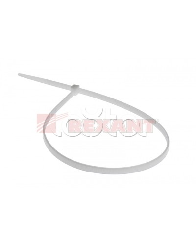 Хомут-стяжка нейлоновый 5х500 мм белый (100шт/уп) REXANT 07-0500 в Балашихе Стяжки-хомуты Pintop.ru