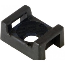 Площадка для крепления стяжки 22.2х16 мм ЧЕРНАЯ 100 шт (10шт/уп) REXANT 07-2103