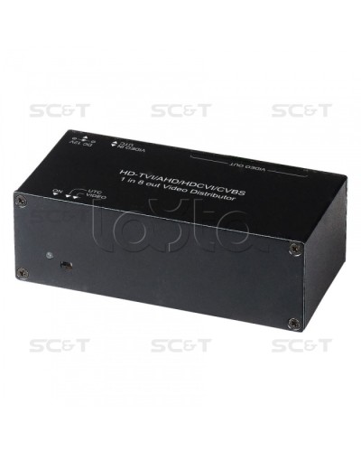 Распределитель видеосигнала HDCVI/HDTVI/AHD SC&T CD108HD в Балашихе Видеоусилители, Модуляторы, Делители Pintop.ru