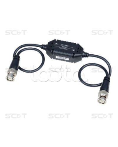 Изолятор коаксиального кабеля (AHD/CVI/TVI) для защиты от искажений по земле SC&T GL001HDP в Балашихе Видеоусилители, Модуляторы, Делители Pintop.ru