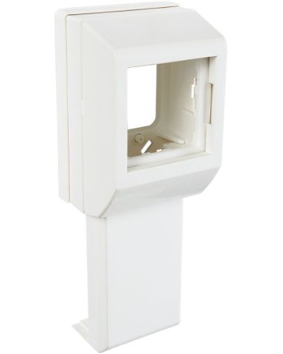 Суппорт с рамкой на 1 пост (45х45) вдоль профиля универсальный SPL 020007S в Балашихе Аксессуары для кабель-канала Pintop.ru