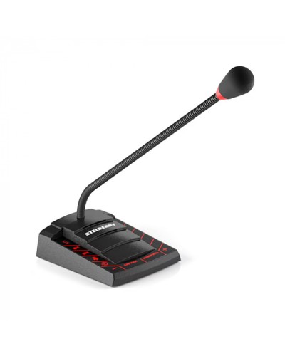 Пульт громкого оповещения на 60 Ватт STELBERRY F-700 в Балашихе Микрофонные консоли и микрофоны Pintop.ru