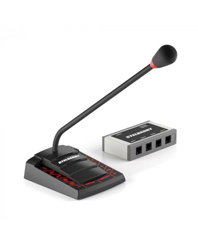 Пульт громкого оповещения STELBERRY F-742 в Балашихе Микрофонные консоли и микрофоны Pintop.ru