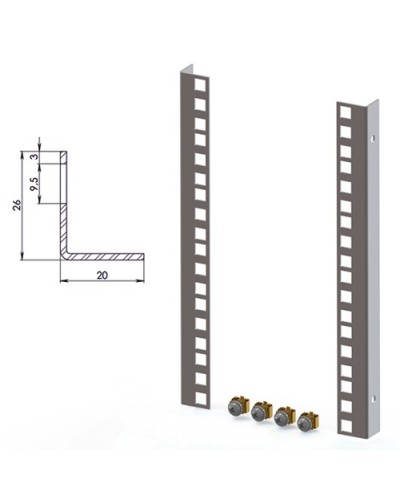 Направляющие для шкафов 6U TLK TLK-VNI-6U-2 в Балашихе Полки для шкафов и стоек Pintop.ru