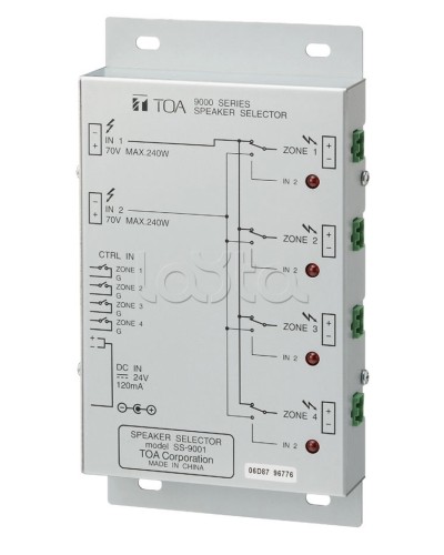 Селектор внешний TOA SS-9001 в Балашихе Системы оповещения и трансляции TOA Pintop.ru