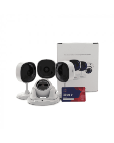 Комплект облачного видеонаблюдения TRASSIR 4TR1Cloud3000 в Балашихе IP-камеры Pintop.ru