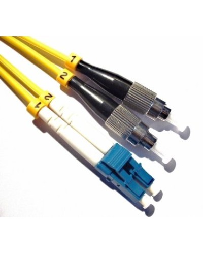 Патч-корд оптический, PVC, дуплексный, LC/UPC-FC/UPC, SM OS2, 2.0 м TWT (TWT-2LC-2FC/SU-2.0) в Балашихе Патч-корды оптические Pintop.ru
