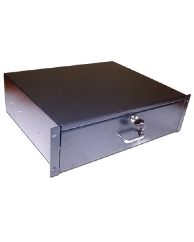 Ящик выдвижной 19, с замком, 1U, черный TWT TWT-CB-DRW-1U в Балашихе Аксессуары для стоек и шкафов Pintop.ru