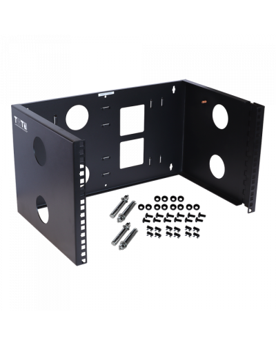 Рама настенная 19, поворотная, глубина 305 мм, 6U, черная TWT (TWT-FRWRT-6U-BK) в Балашихе Аксессуары для стоек и шкафов Pintop.ru