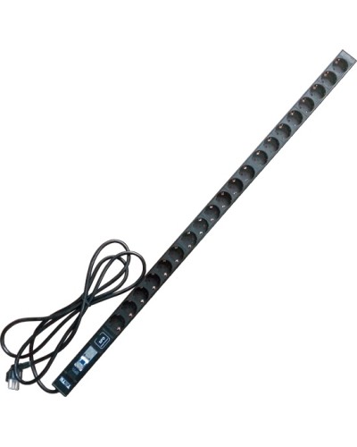 Блок розеток вертикальный 20xSchuko, 250V, 16A, шнур 3 метра, вилка Schuko TWT TWT-PDV-20GS-GP в Балашихе Блоки розеток Pintop.ru