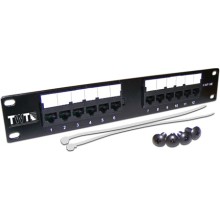 Патч-панель 10" 1U, 12 портов, UTP TWT TWT-PP12UTP-10