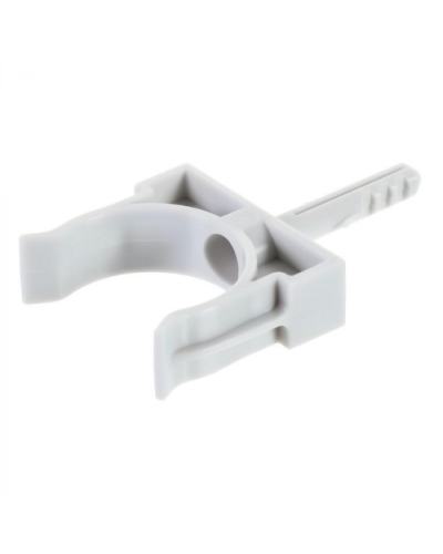 Держатель Экопласт с дюбелем без шурупа D16мм (черный) в Балашихе Аксессуары для кабель-канала Pintop.ru