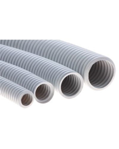 Труба ПНД гофрир. тяжелая, цвет чёрный, диам 50мм Экопласт 21050 в Балашихе Труба гофрированная Pintop.ru